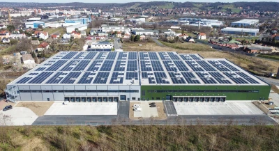 Ansicht Logistikhalle Coswig
