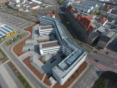 Foto zum Projekt Neubau Service Center Telekom Leipzig